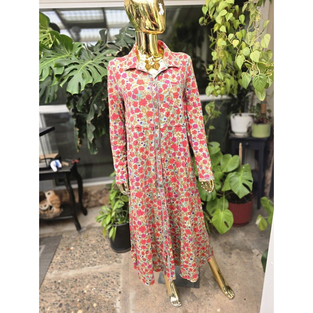 Natural Life Womens Christa Dress Size Knit Cotton Watercolor Neon Medium NWOT - Picture 2 of 8